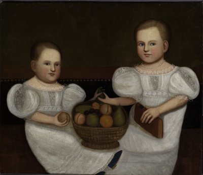 Ester Amelia and Marcella Eusebia White, 1843 by Zedekiah Belknap